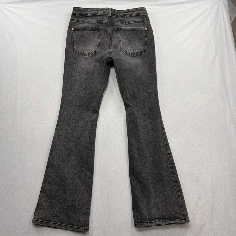 Pilcro and the Letterpress Jeans High-Rise Bootcut Grey Denim Womens 28